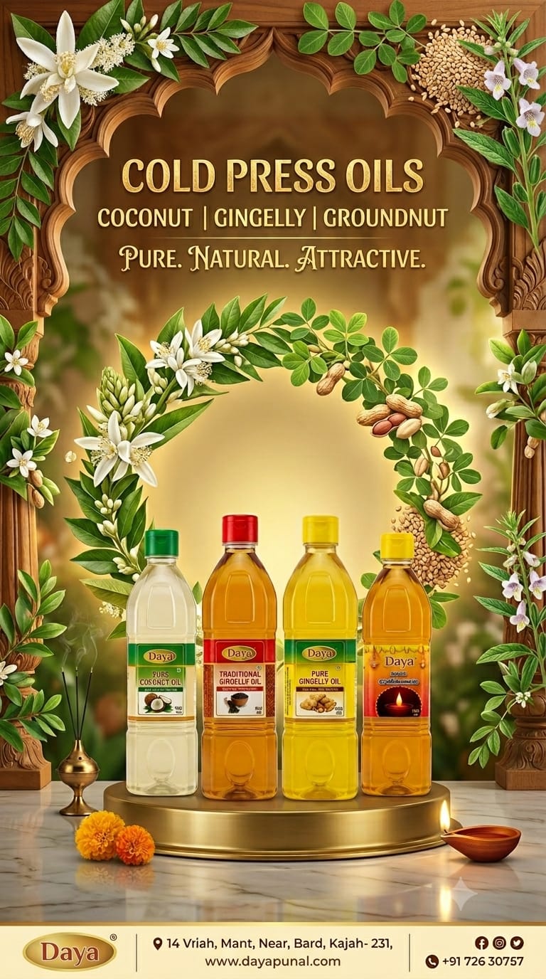 Cold Press Oils — Brahmin made, sattvic