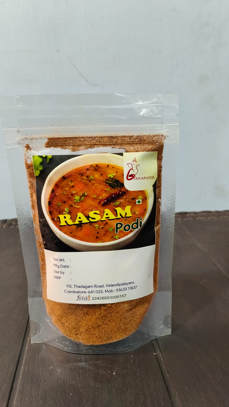 Rasam Podi — Brahmin made, sattvic