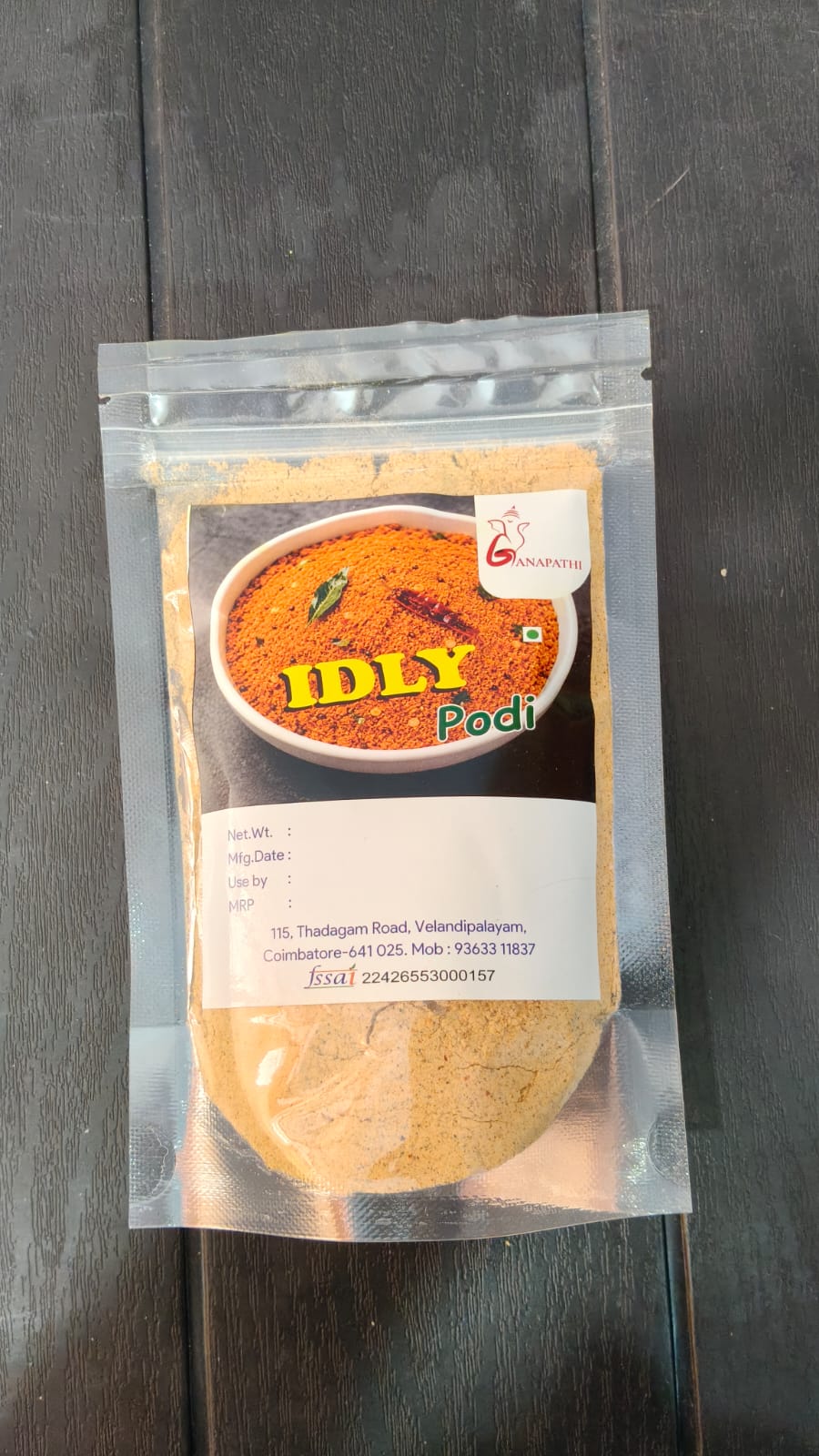 Idly Podi — Brahmin made, sattvic
