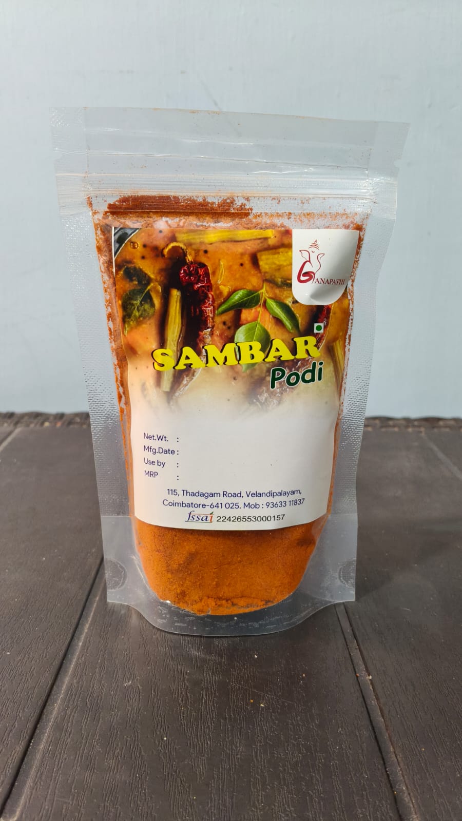 Sambar Podi — Brahmin made, sattvic